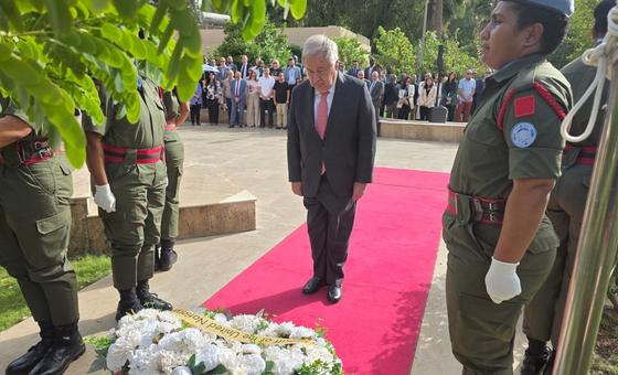 In Baghdad, Guterres vows to never forget UN staff killed in Canal Hotel attack